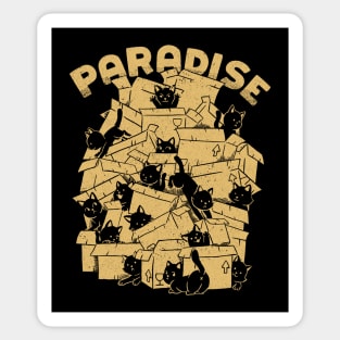 Cat Box Paradise by Tobe Fonseca Sticker